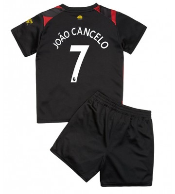 Manchester City Joao Cancelo #7 babykläder Bortatröja barn 2022-23 Korta ärmar (+ Korta byxor)
